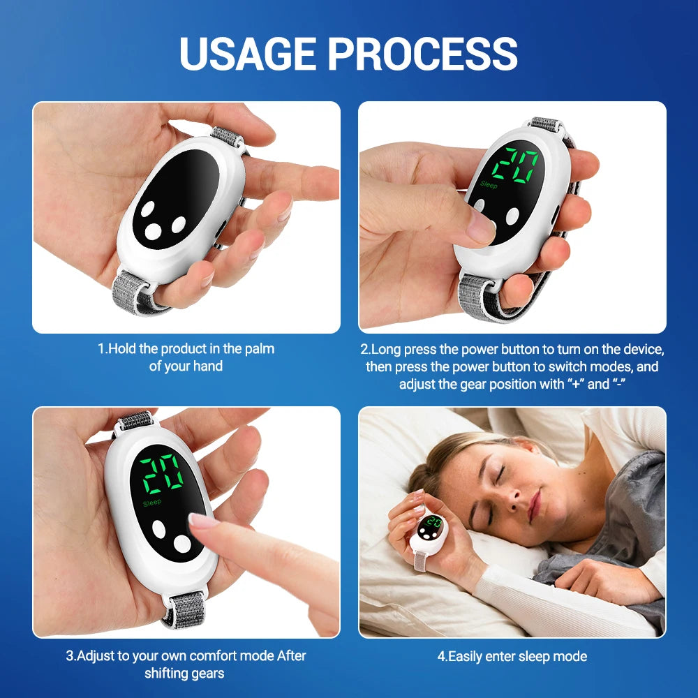 Micro-current Smart Sleep Instrument Handheld Sleep Aid Relieves Stress Anxiety Insomnia Improves Sleep Palm Pulse Sleep Aid